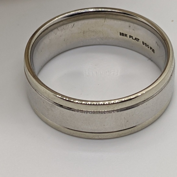 18kt and Platinum Men's Band Size 11.5 - Picture 2 of 3
